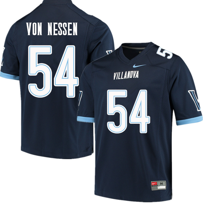 Men #54 Tyler Von Nessen Villanova Wildcats College Football Jerseys Sale-Navy